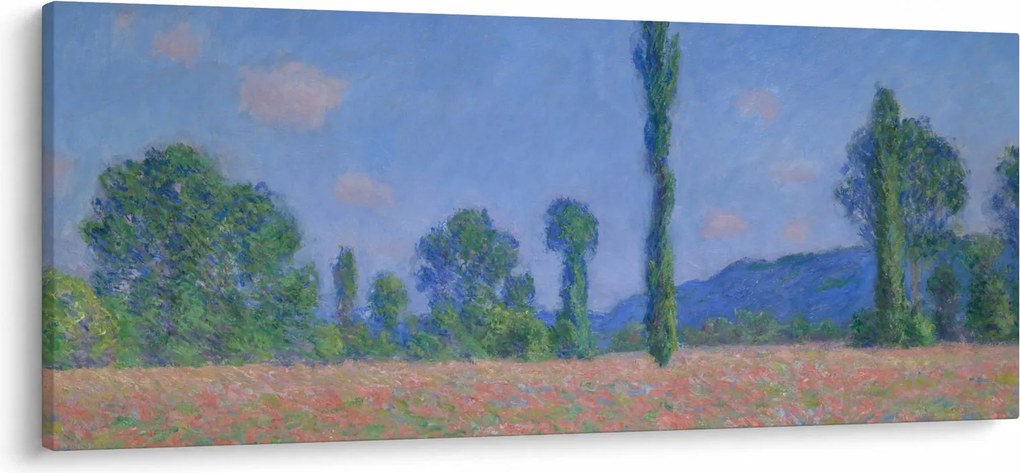 Tablou - Claude Monet, Poppy Field (Giverny), reproducere (120x50 cm)