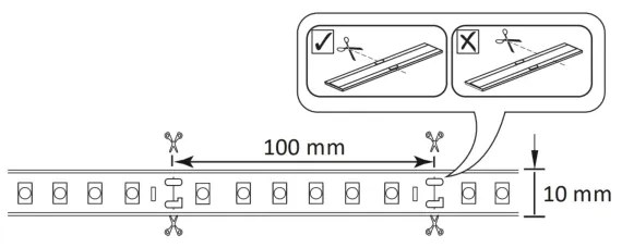Bandă LED RGBW reglabilă exterior 5m LED/24W/12V IP65