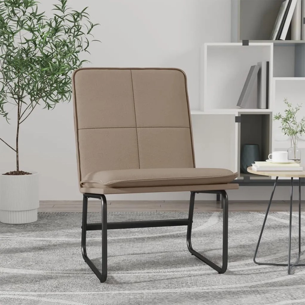 351335 vidaXL Scaun de relaxare, cappuccino, 54x75x76 cm, piele artificială