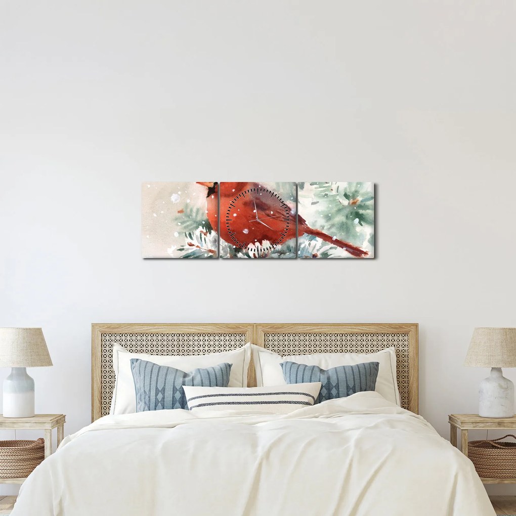 Tablou - Cardinal (cu ceas) (90x30 cm)