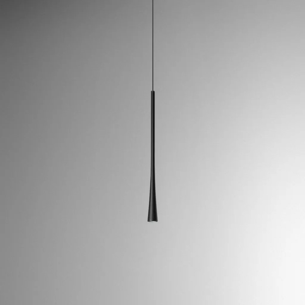 Lustra suspendata, Pendul LED slim DAFNE H-40cm alb, negru sau auriu