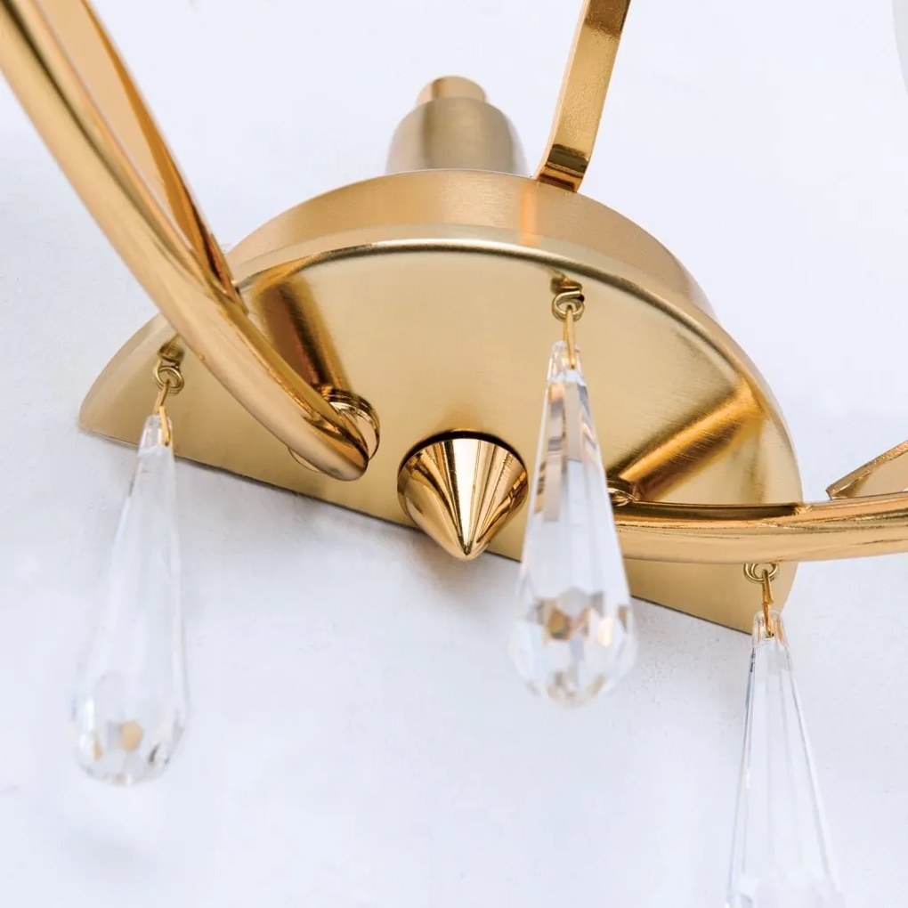 Aplica de perete OPALDESIGN, auriu mat