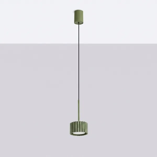 Sollux SL.2679 - Lustră suspendată pe cablu AURA 1xGX53/10W/230V verde
