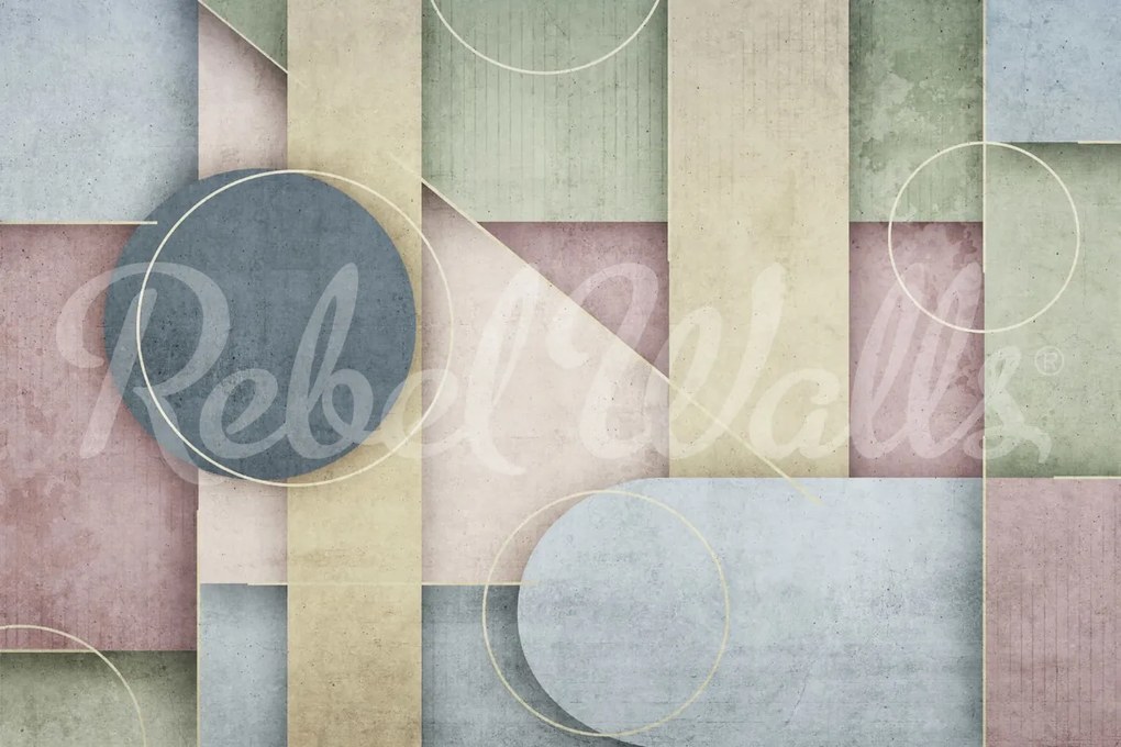 Fototapet, Arch Forms Pastel, Rebel Walls