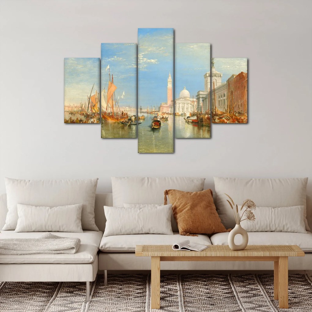 Tablou - Joseph Mallord William Turner, Venice the Dogana and San Giorgio Maggiore, reproducere (150x105 cm)
