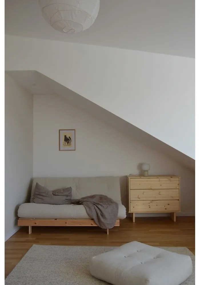 Canapea gri extensibilă 160 cm Roots - Karup Design