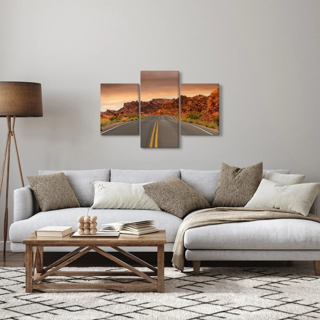 Tablou cu drum și piere (90x60 cm)