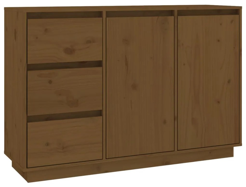 813807 vidaXL Servantă, maro miere, 111x34x75 cm, lemn masiv de pin