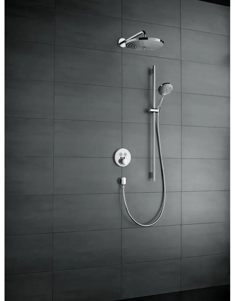 Baterie dus incastrata termostatata crom lucios Hansgrohe, ShowerSelect S Crom lucios