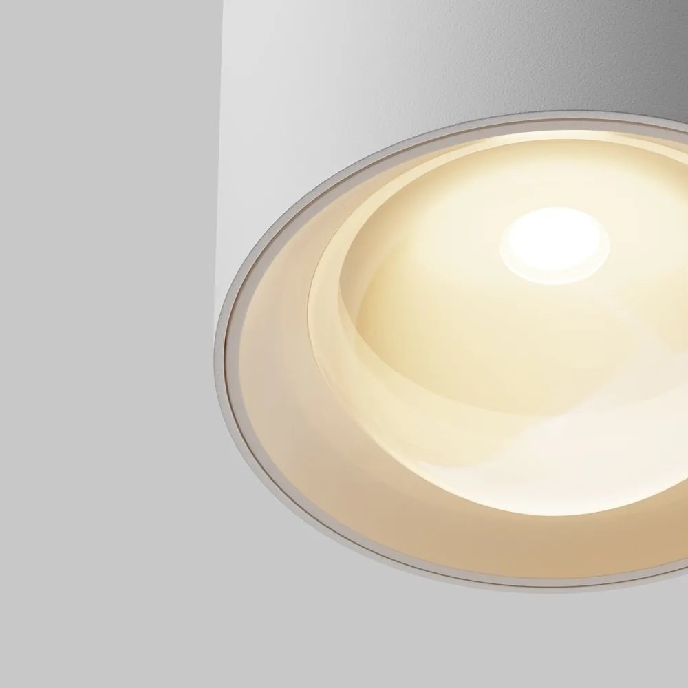 Spot aplicat LED Lens alb 3000K 15W