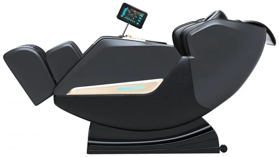 Fotoliu de masaj SULPICIUS, AI voce, Incalzire, Bluetooth, Display, Ecran tactil, Controler rapid cotiera, Zero Gravity, 2 Boxe, Moduri Automate, Suport Picioare extensibil, Piele PU Premium