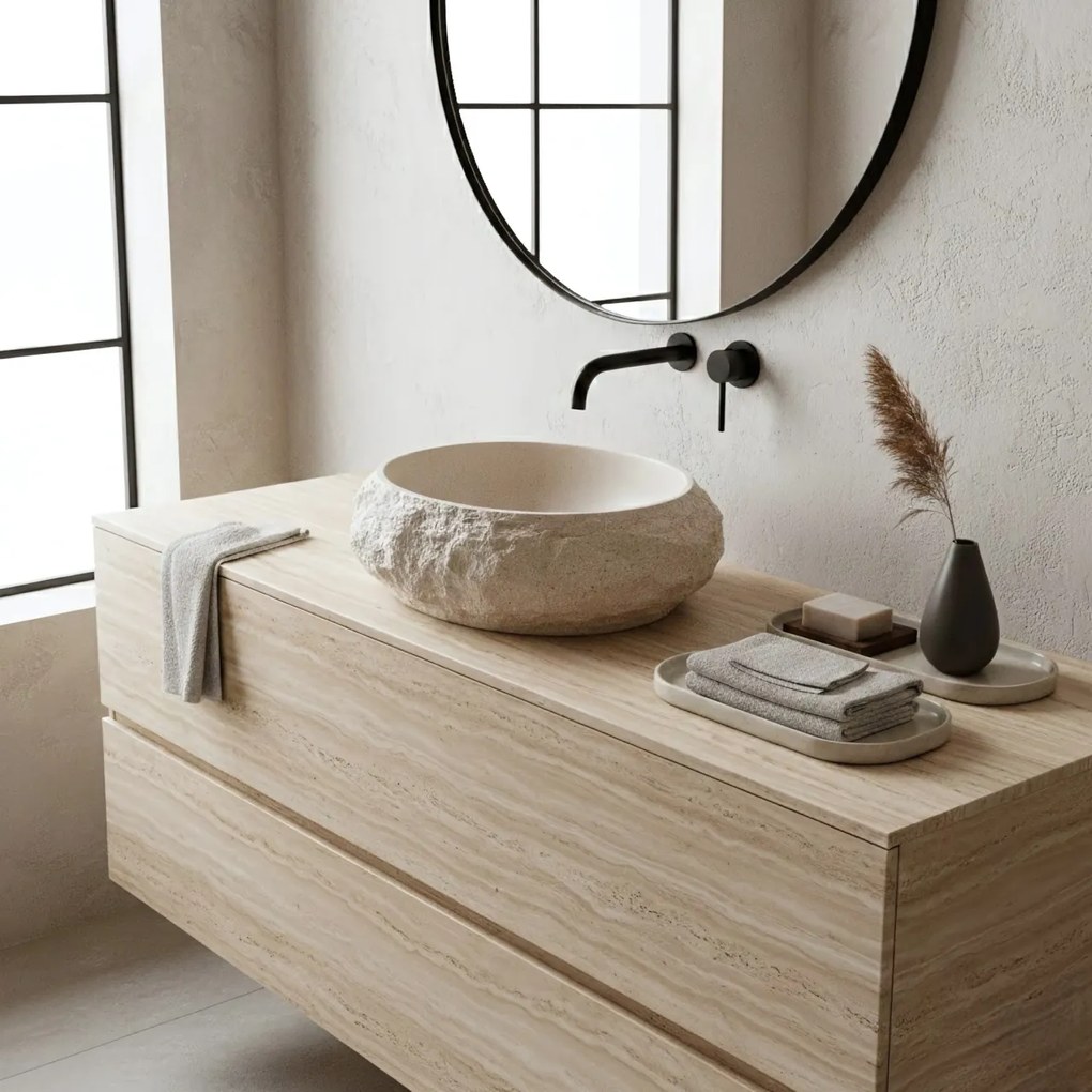 Lavoar pe blat Mika Warm Beige
