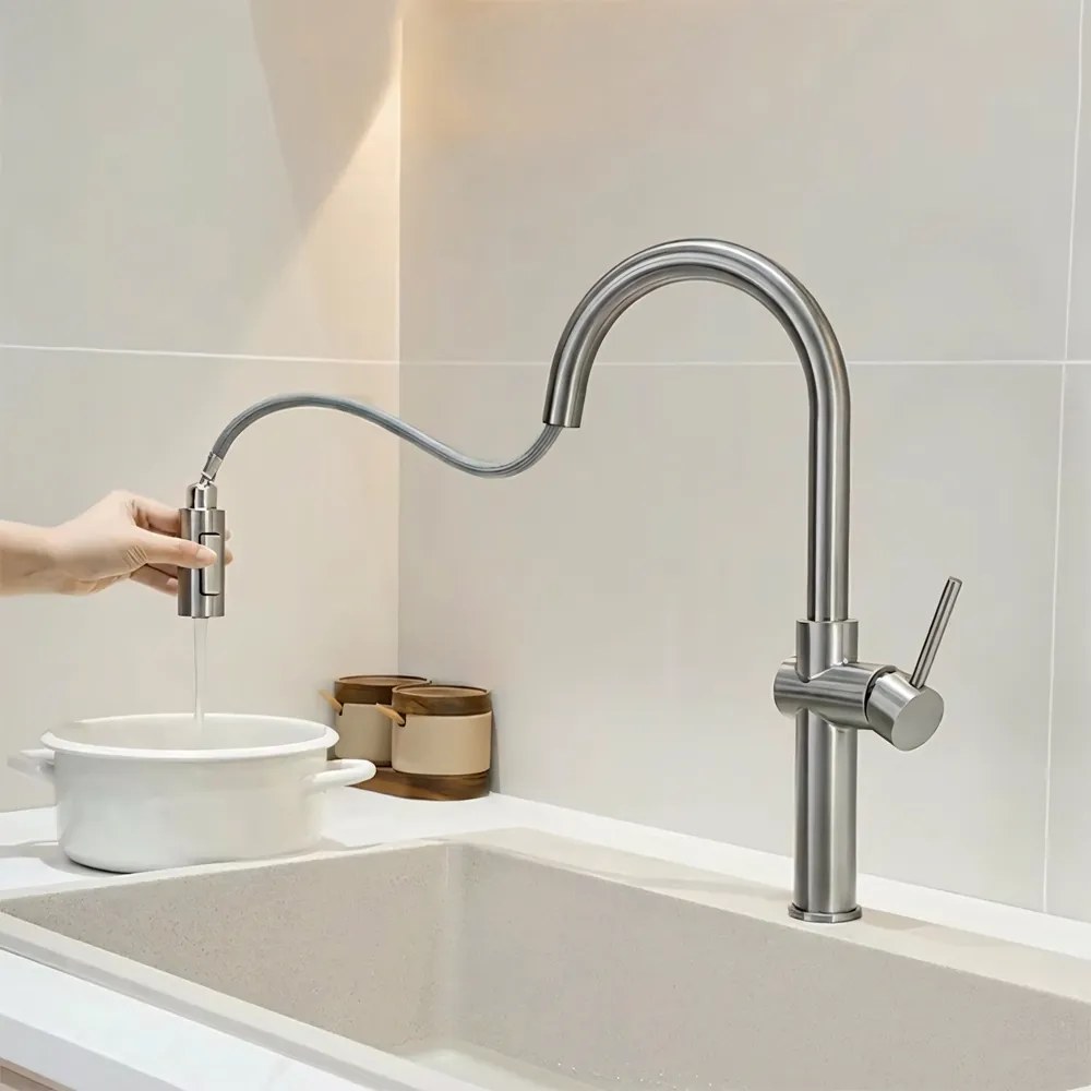 Baterie de bucatarie Rea Fresh High crom periat