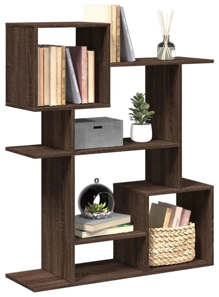 vidaXL Bibliotecă/separator cameră stejar maro 92x29x112 cm lemn
