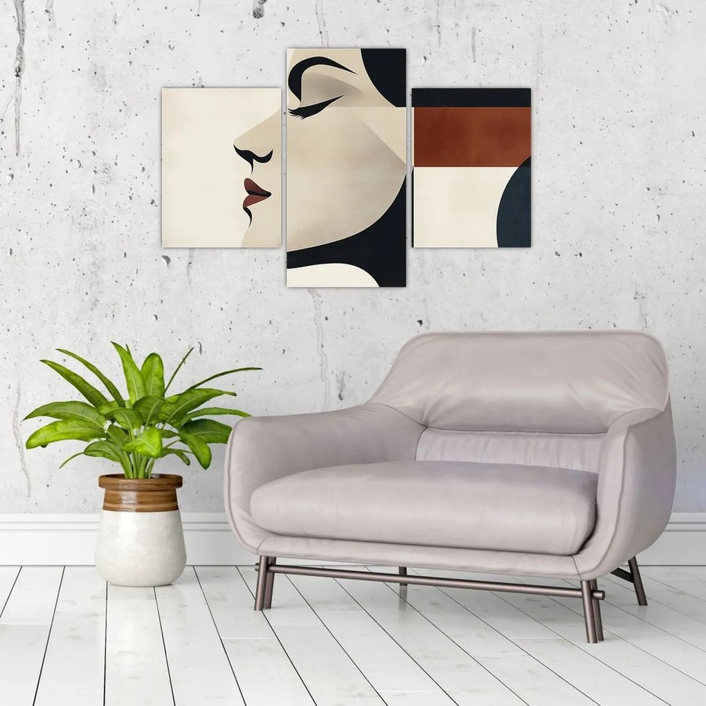 Tablou - Femeie din profil (90x60 cm)