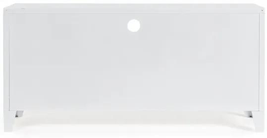 Comoda TV alba din metal, 120,5x40x58,5 cm, Cambridge Bizzotto