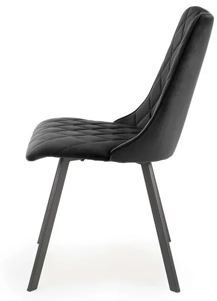 Scaun K450 velvet negru