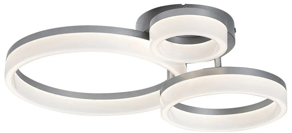Plafoniera LED design geometric circular Amilia crom