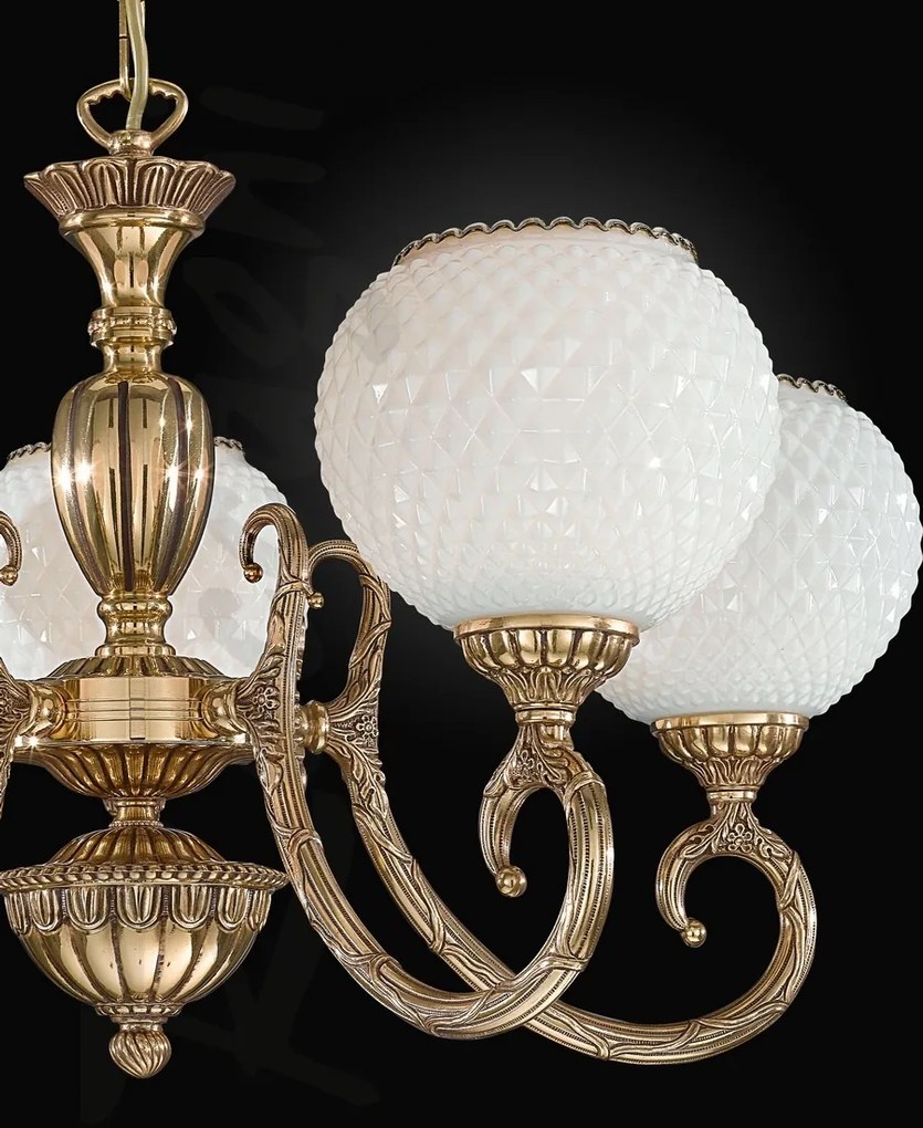 Candelabru din alama cu 5 brate design italian 8550