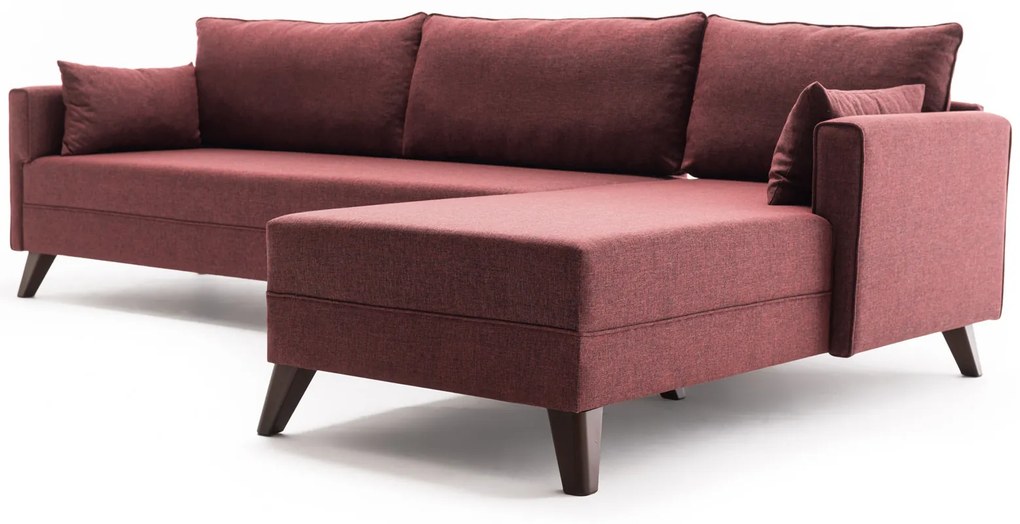Canapea extensibilă Bellina 1 (bordo) (D). 1063026