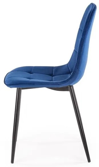 Set 6 scaune K417 velvet bleumarin