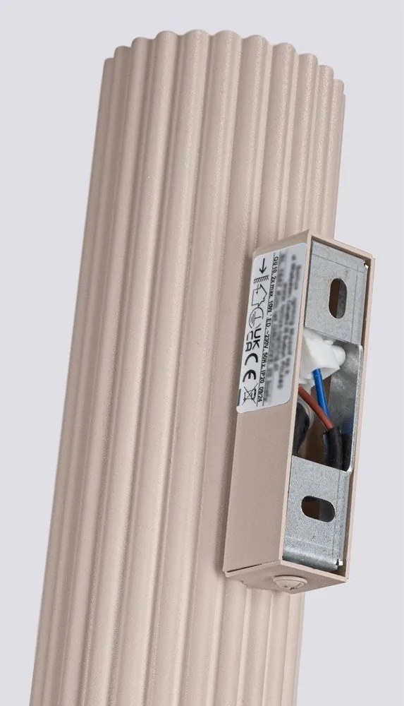 Aplică de perete taupe din metal Gleam – Sollux