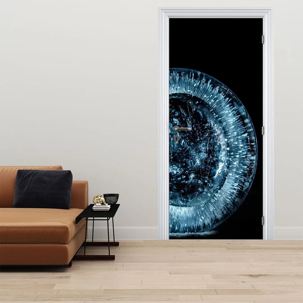 Fototapet pentru ușă - Picături de gheață (95x205cm)