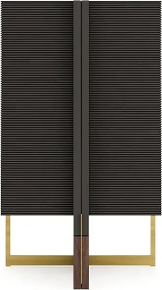 Vitrină lemn masiv Domo Personalizabilă, 92 × 52 × 161 cm