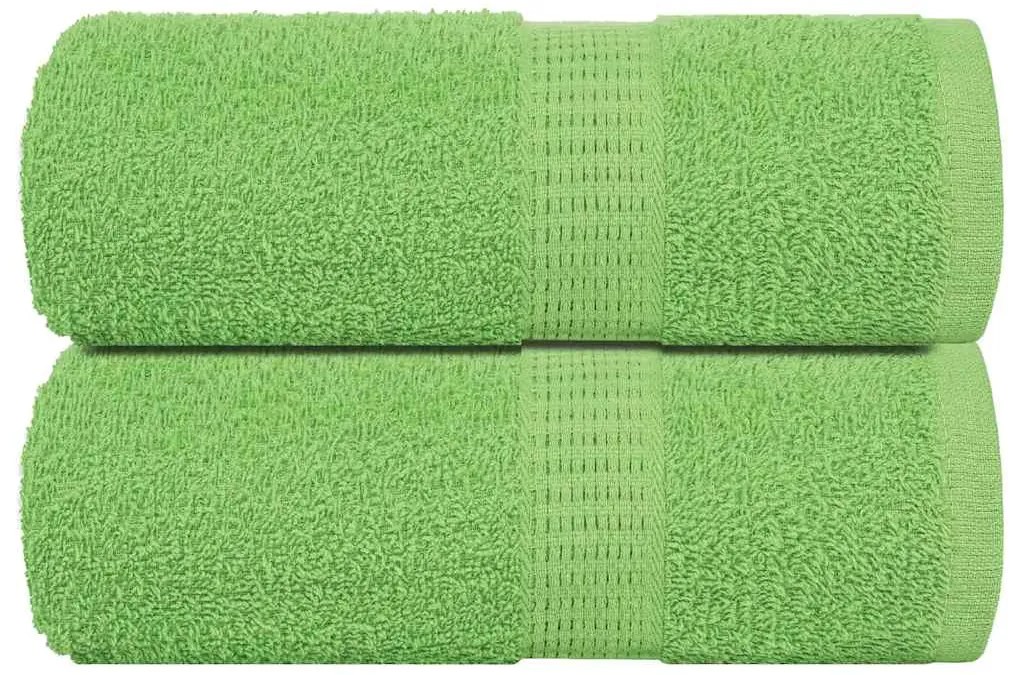 vidaXL Prosoape de baie, 2 buc. FROGN, verde măr, 30x30 cm, 100% bumbac