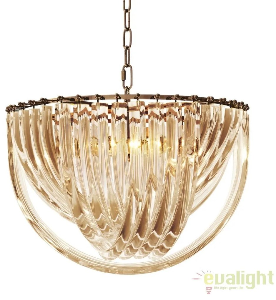 Candelabru design LUX Murano 50cm, champagne 111903 HZ