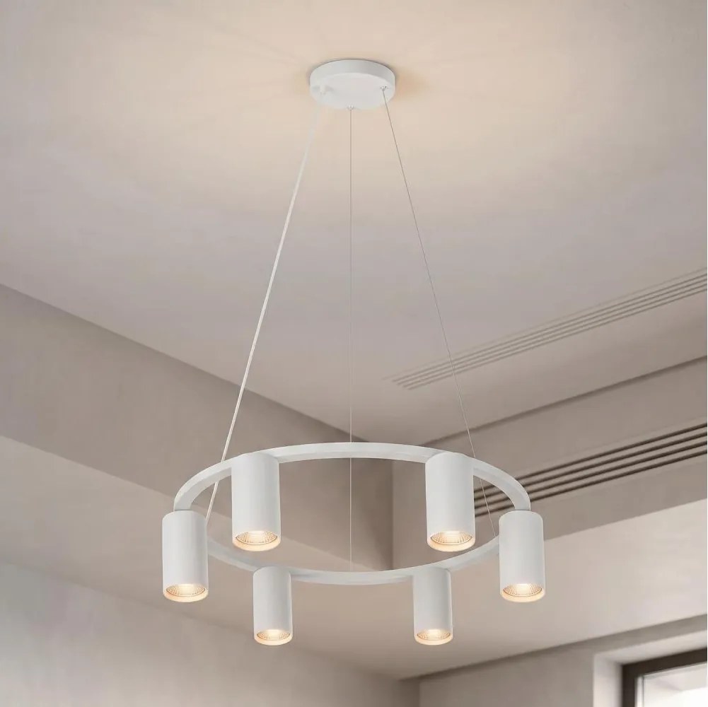 Brilagi - Lustru suspendat pe cablu SELE 6xGU10/30W/230V alb