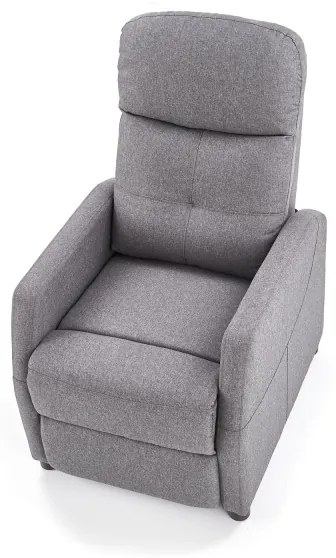 Fotoliu reglabil FELIPE, gri