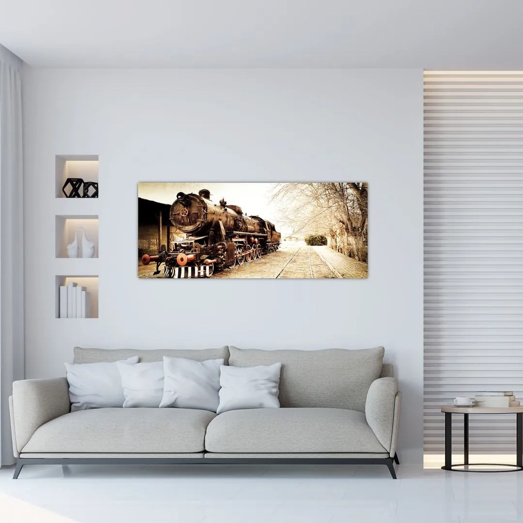 Tablou - Locomotiva istorică (120x50 cm)