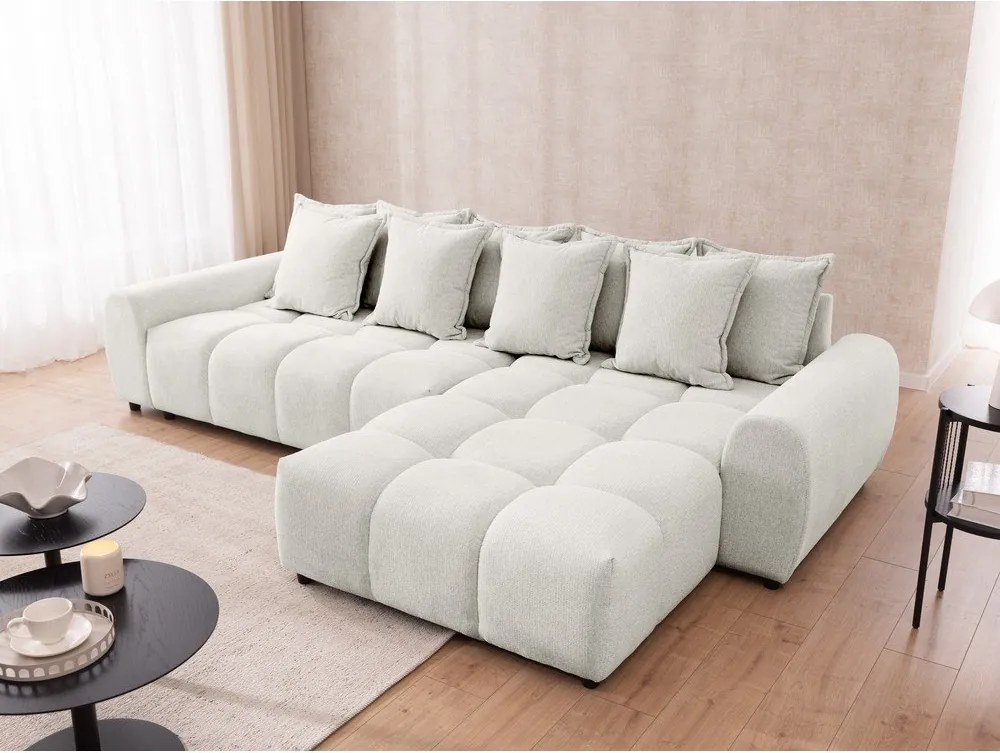 Colțar alb (cu colț pe partea dreaptă/cu șezlong) Albane – Ropez