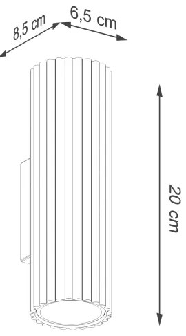 Brilagi - Aplica LED de perete CRESTO, 2 x GU10/10W/230V, 20 cm, crem