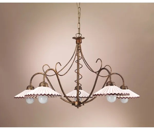 Lustră pe lanț ROSINA 5xE14/6W/230V ONLI