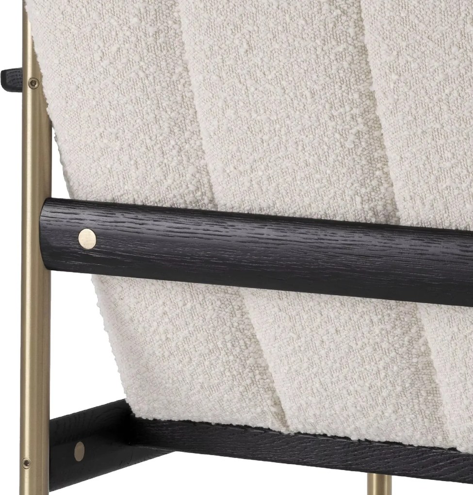 Fotoliu elegant design LUX Elan, Boucle crem