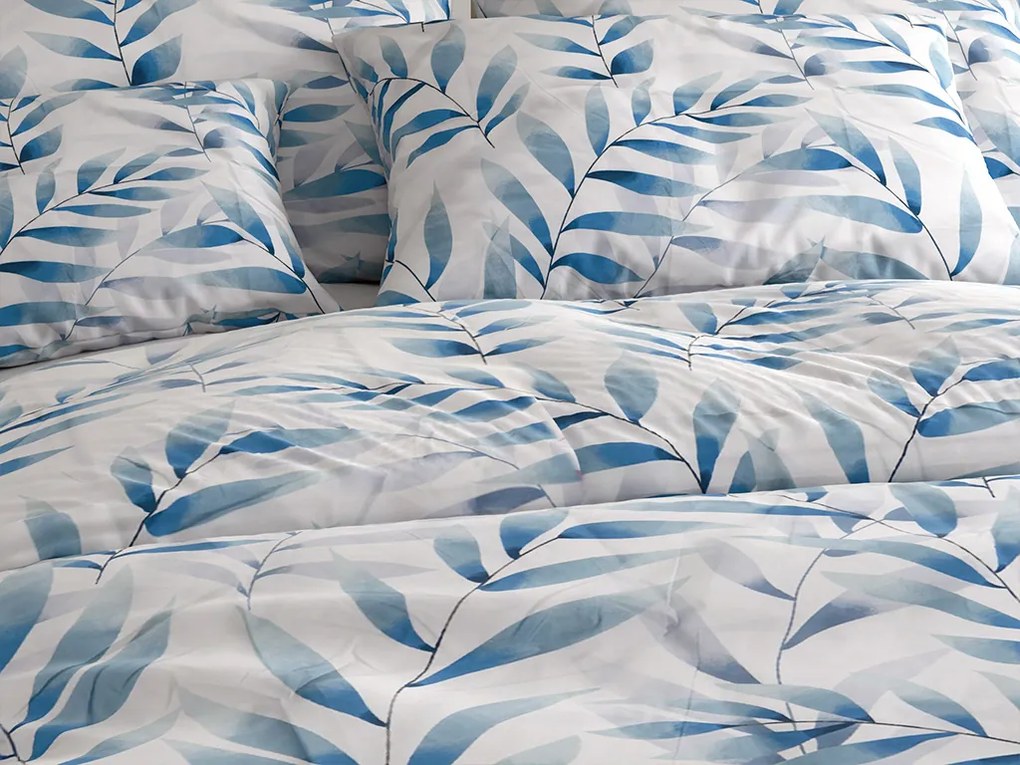 Lenjerie de pat din microfibra KOVENDI albastru-alb Dimensiune lenjerie de pat: 70 x 90 cm | 140 x 220 cm