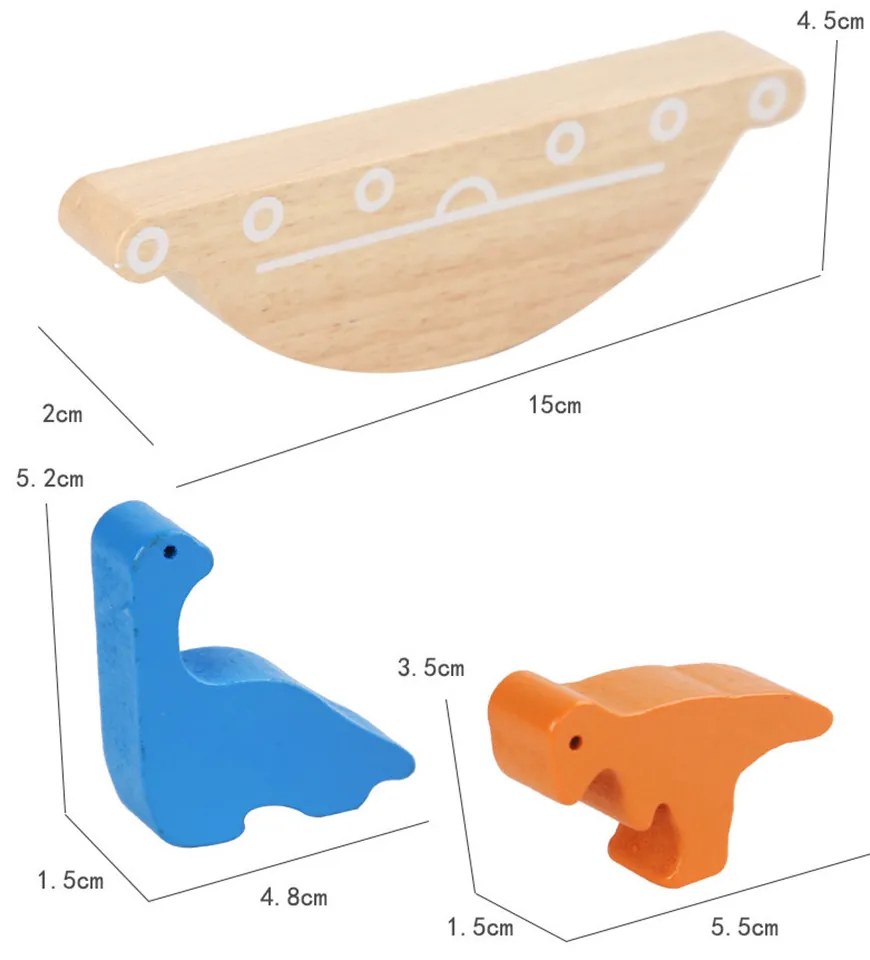 Jucărie de îndemânare din lemn pentru echilibrare animală