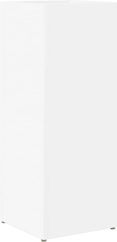 vidaXL Suport pentru umbrele Alb 25 x 24,5 x 64 cm Lemn compozit