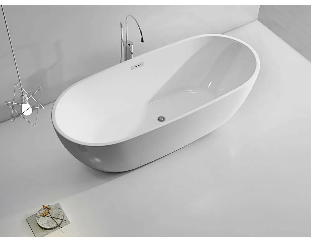 Cada freestanding Rune Hati 165x70 cm finisaj alb