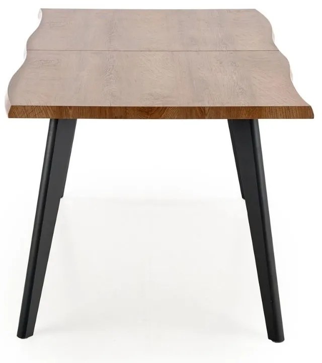 Masa de bucaterie Dickson, lemn natural/negru