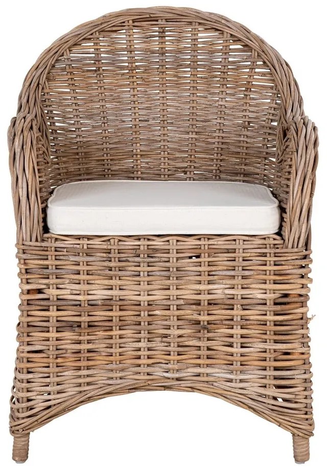 Scaune de grădină în culoare naturală 2 buc. din ratan Larisa – House Nordic