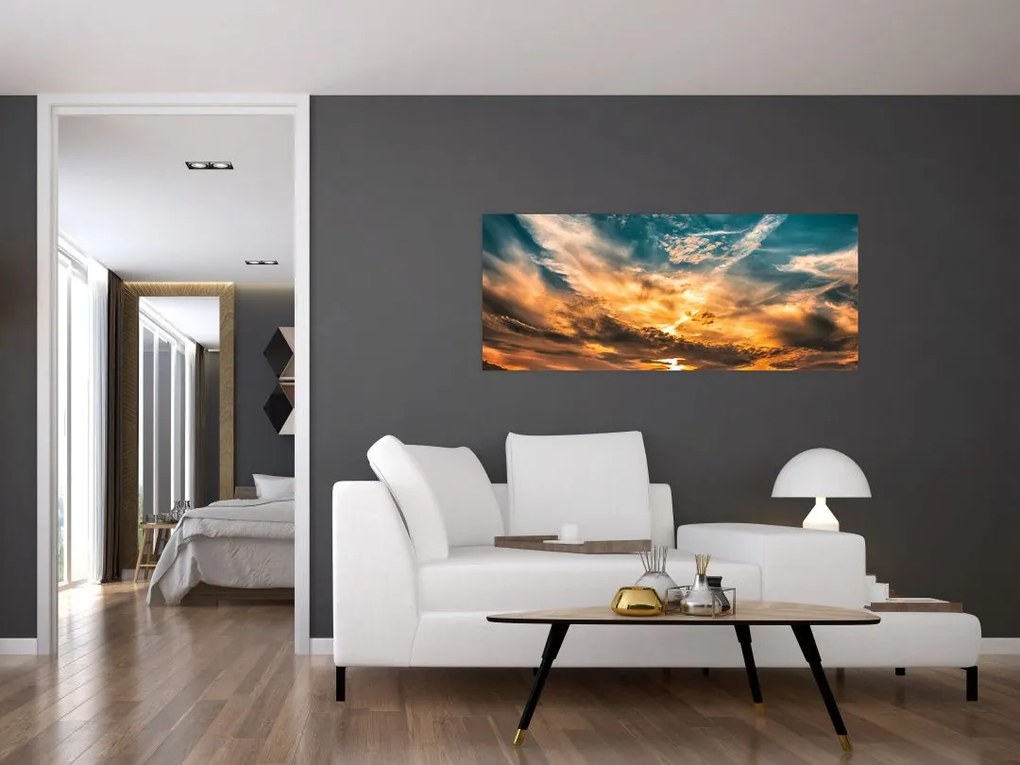 Tablou cu nori (120x50 cm)