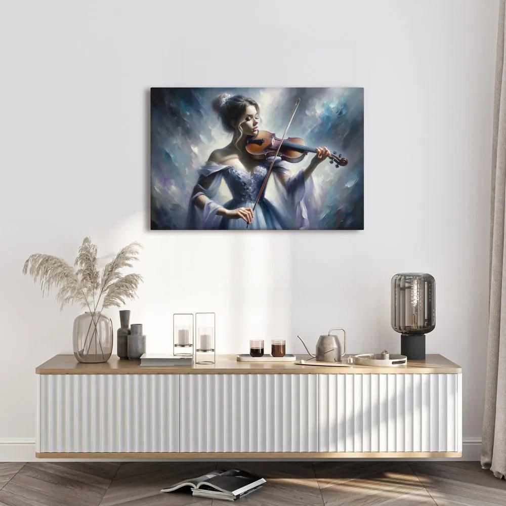 Tablou violonistă romantică