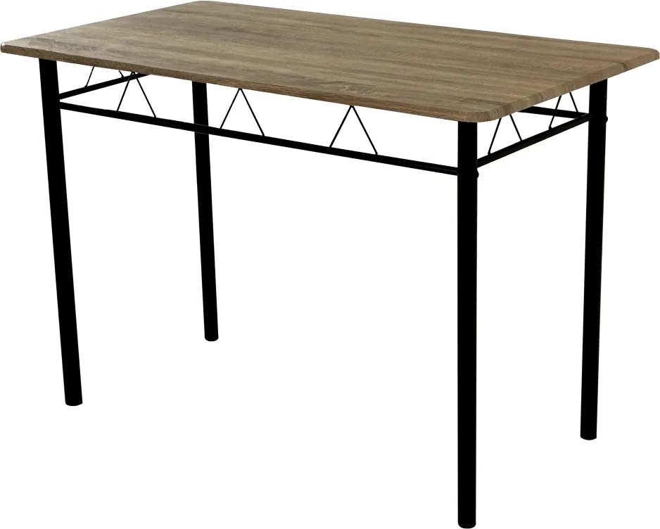 Set de sufragerie 1+4, stejar sonoma/negru, MAKO