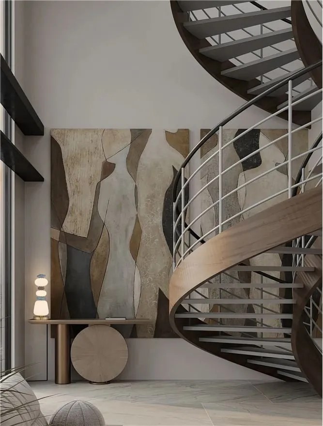 Veioza LED decorativa ceramica maro, albastru, alb, PALO