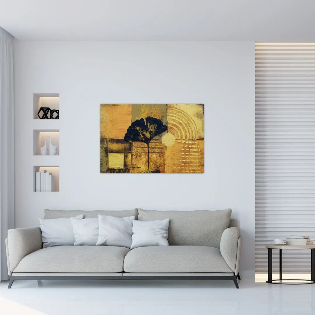 Tablou - Frunza ginkgo (90x60 cm)