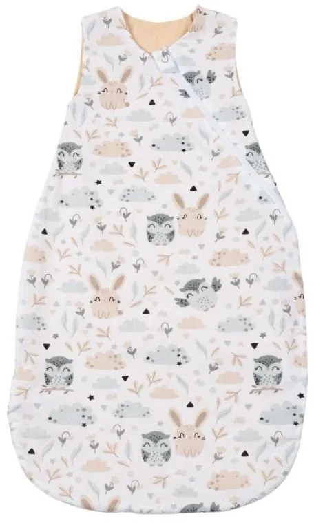 Sac de dormit de vara din bumbac 100%  3-12 luni Kidizi Forest Friends, 0.5 tog