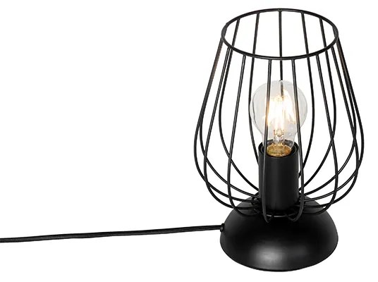Lampă de masă modernă neagră cu fir - Palica